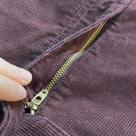 J. Crew Factory Men's Straight Jeans - Rich Burgundy - Picture 11 of 12